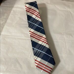 Nautica Red and Blue Striped Tie Classic Accessory